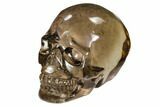 Carved, Smoky Quartz Crystal Skull #108763-3